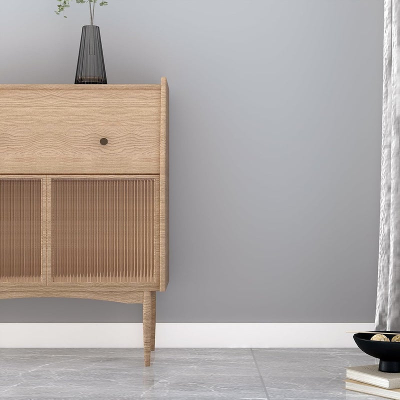 Decotalk Wallpaper Border White Wallpaper Frame Peel and Stick 3"x236" Solid White Wall Border Stickers Mirror Frame Borders Self Adhesive Borders Wall Paper for Bedroom Bathroom Mirror Decor - Image 3